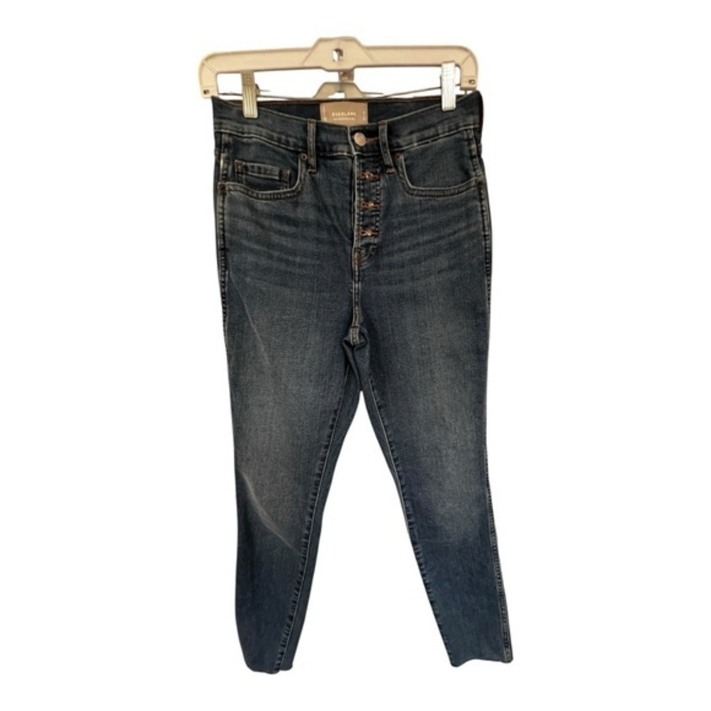 Everlane High Rise button front Women's Jeans in Dark Blue